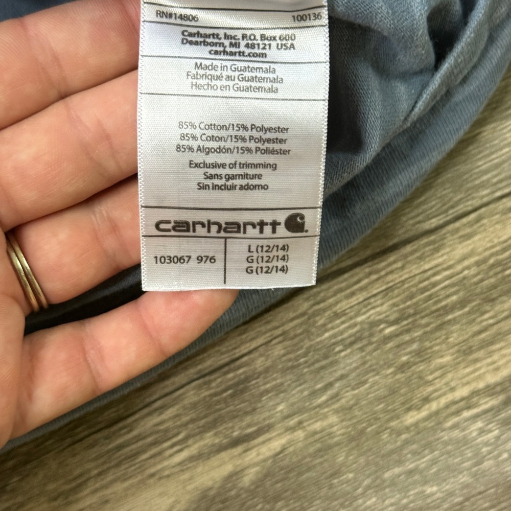 Carhartt Gray Striped Tee - Picture 4 of 5